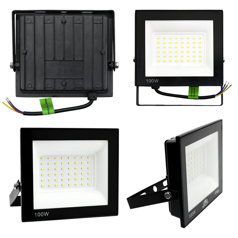 Refletor LED 100W Bivolt Impermeável Luz Branca Forte - MimoHouse