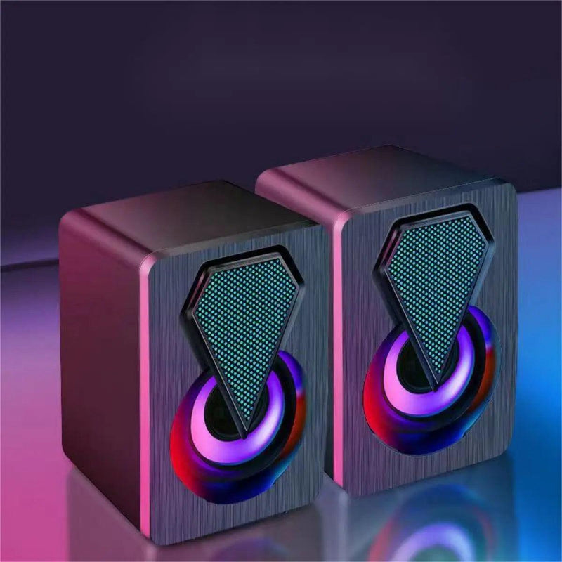 Caixa de som XTRAD RGB Estéreo 2.0 Para PC Notebook - MimoHouse