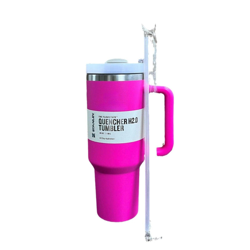 Copo Termico Stanley Quencher de Aço Inoxidável com Alça e Canudo 1,1 L - MimoHouse