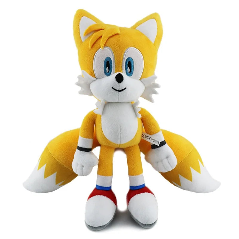 Sonic Knuckles Tails de Pelúcia Plush Super Macio 30cm - MimoHouse