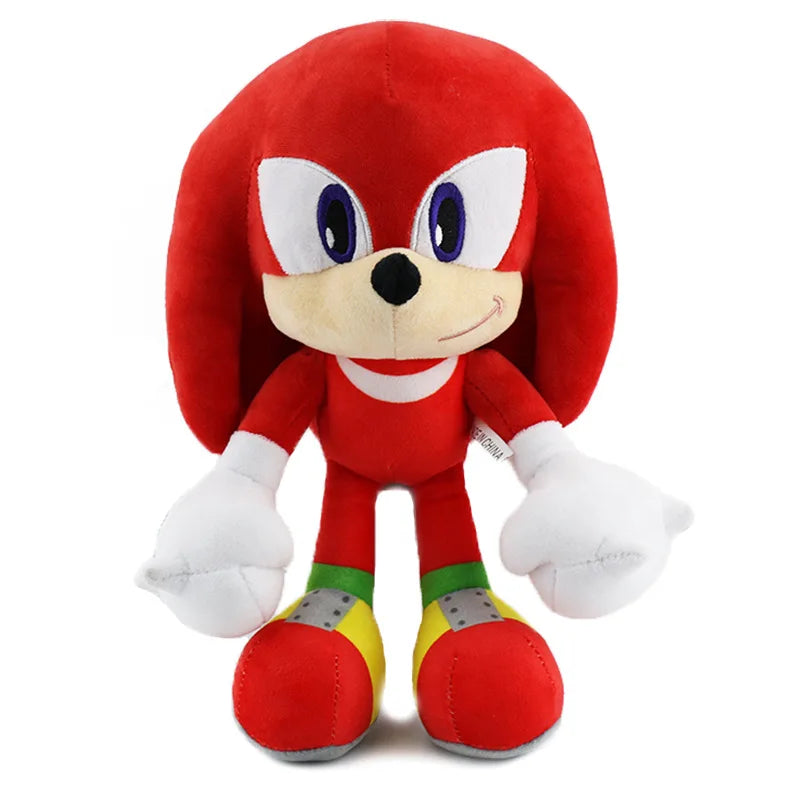 Sonic Knuckles Tails de Pelúcia Plush Super Macio 30cm - MimoHouse