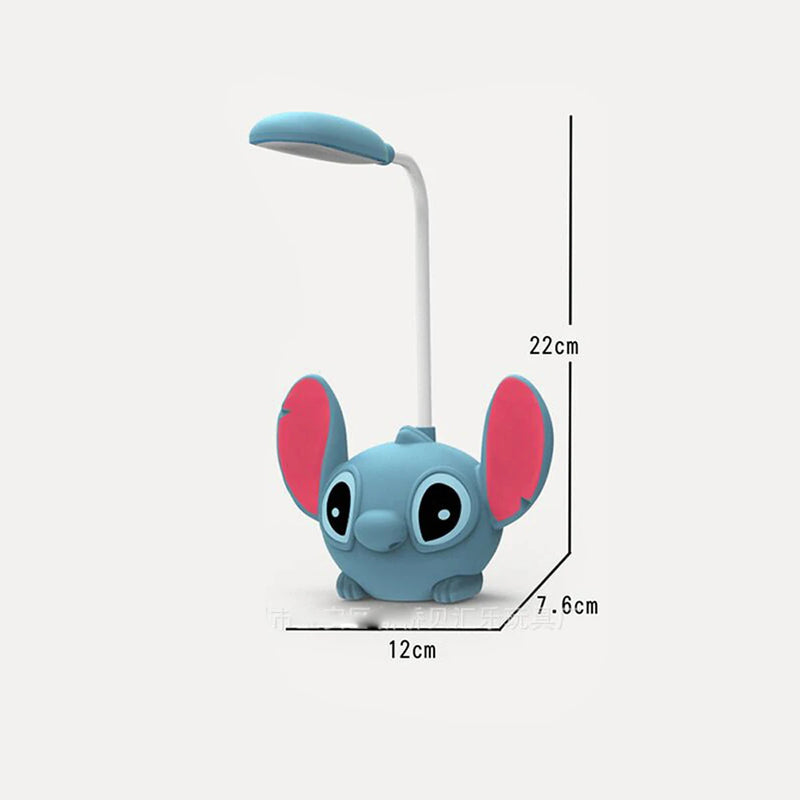Lâmpada de Mesa LED Lilo & Stitch com Apontador de Lápis e Luz Dobrável - MimoHouse